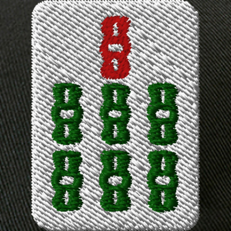 【ワンポイント刺繍】麻雀コットンキャップ