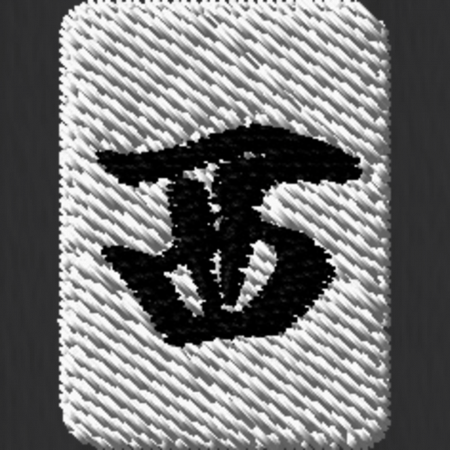 【ワンポイント刺繍】麻雀クルーソックス