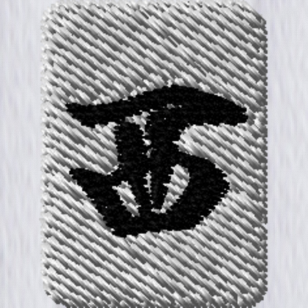 【ワンポイント刺繍】麻雀クルーソックス