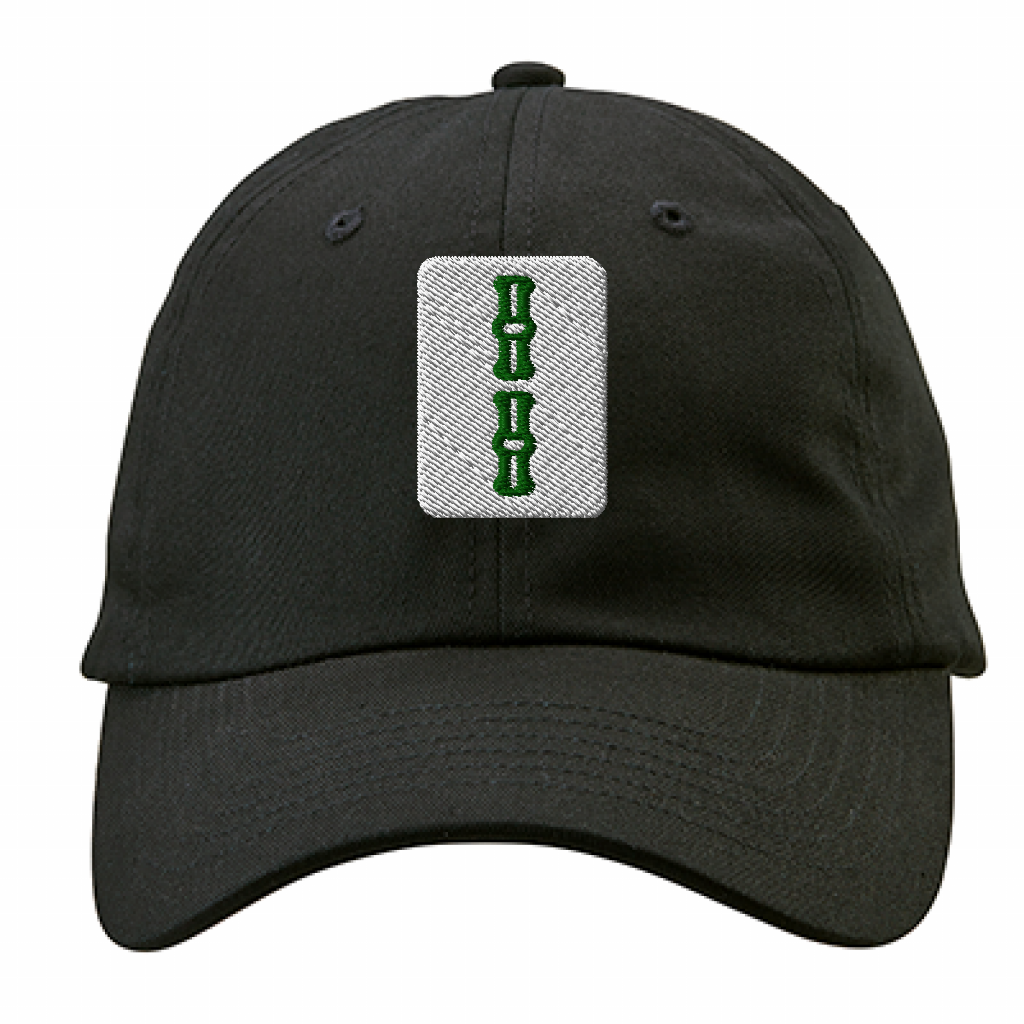 【ワンポイント刺繍】麻雀コットンキャップ