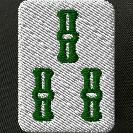 【ワンポイント刺繍】麻雀コットンキャップ