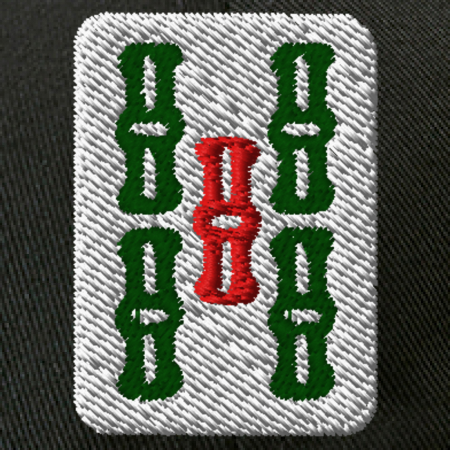 【ワンポイント刺繍】麻雀コットンキャップ