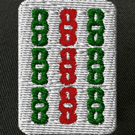 【ワンポイント刺繍】麻雀コットンキャップ